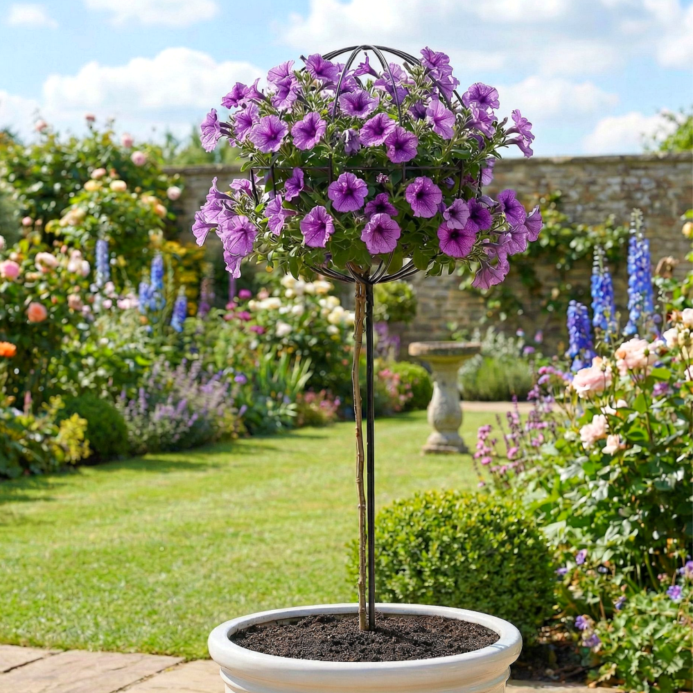 오벨리스크 철제 넝쿨식물지지대 막대사탕형 (중형), 하얀색 중형 13,800원