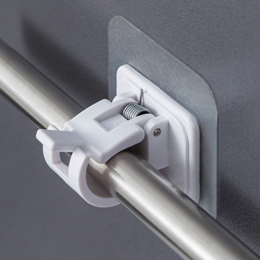 부올라 무타공 부착식 커튼봉 압축봉 걸이 홀더 12개, 현재가 11,700원