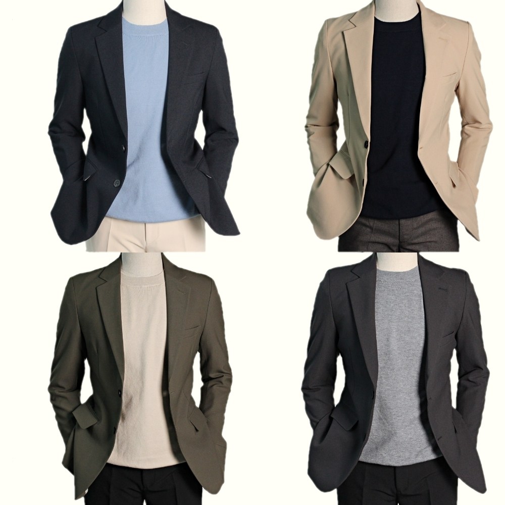 브랜드라인 구김적은 스판 봄 가을 사계절 남자 콤비 정장 자켓 마이 89,900원