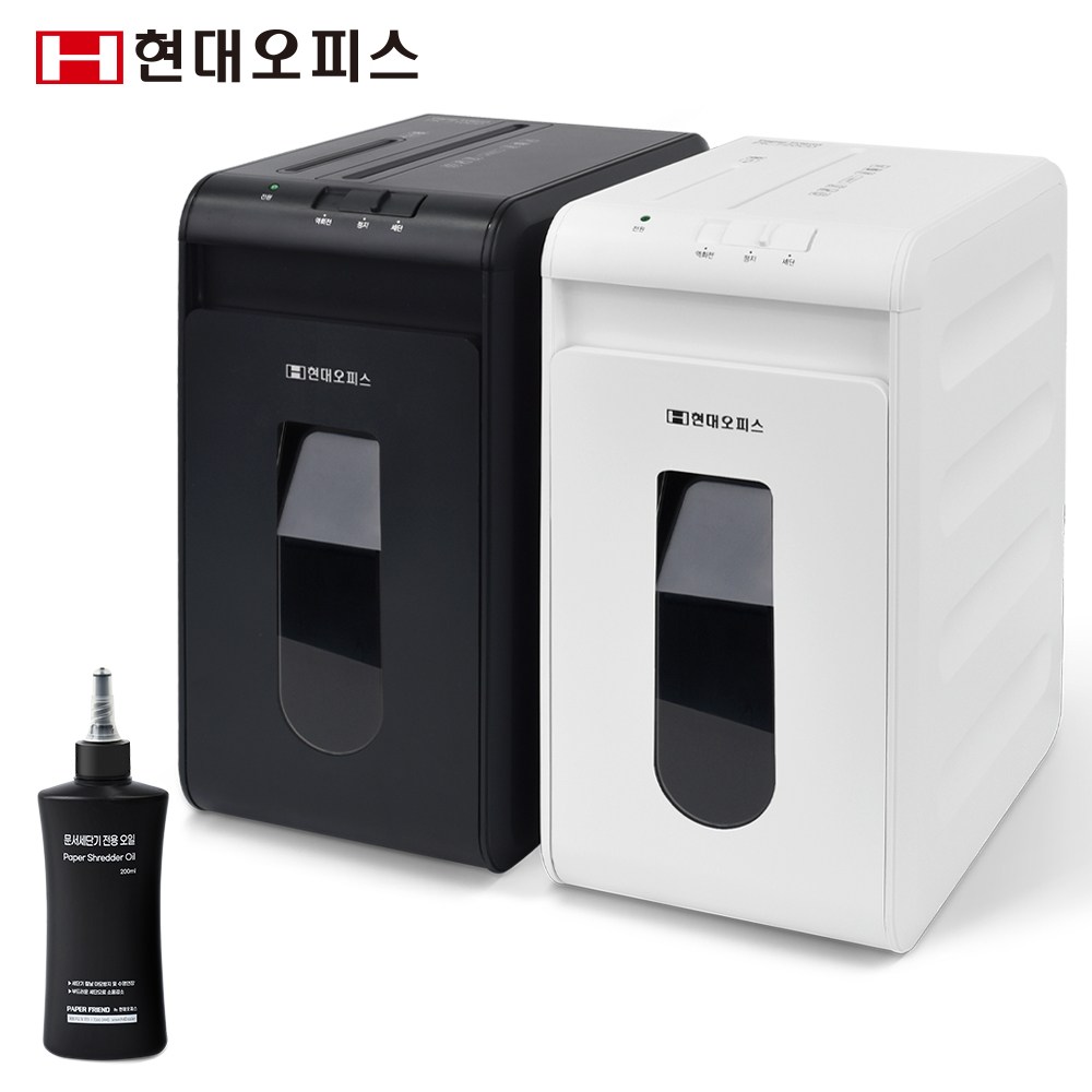 현대오피스 페이퍼프랜드 소형 문서세단기 저소음 PK-710CD +오일 서랍식 파쇄기 가정용 사무용 세절기 103,900원
