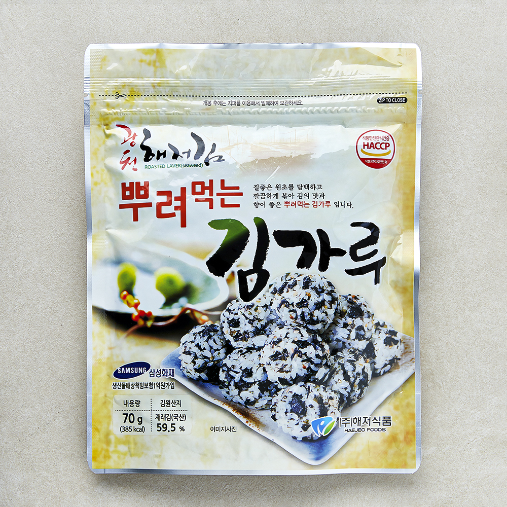 [로켓프레시] 해저식품 광천해저 뿌려먹는 김가루, 1개, 70g 3,880원