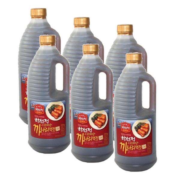 CJ 하선정 까나리액젓, 2.5kg, 6개 82,170원