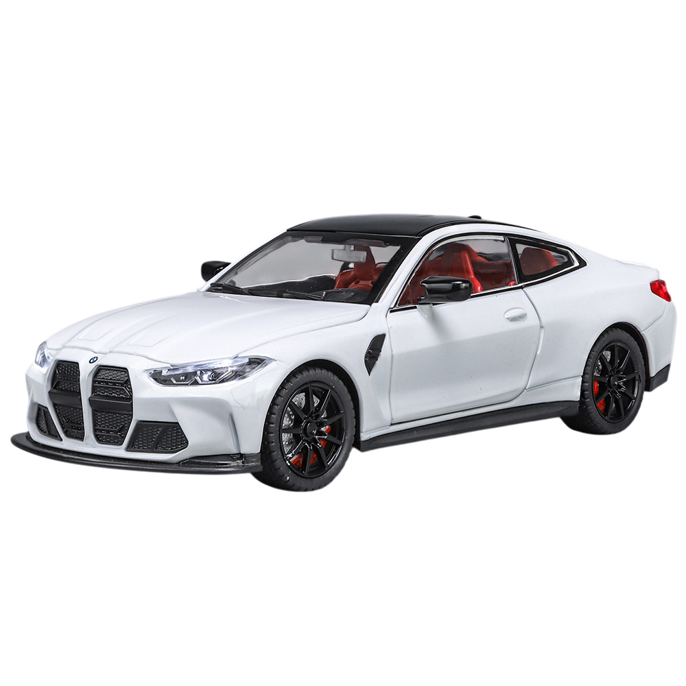 마이카 다이캐스트 합금 1:24 BMW M4 모델 자동차 모형 피규어 장식, 1개, 01.화이트 39,800원