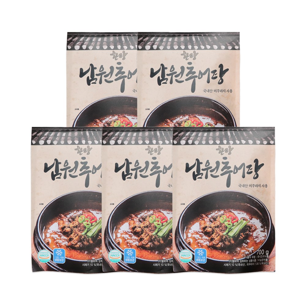 신박한 한탕 남원 추어탕 1세트 ( 700g 5팩 ) 미꾸라지 기력회복 몸보신 보양식, 3.5kg, 1세트 49,900원
