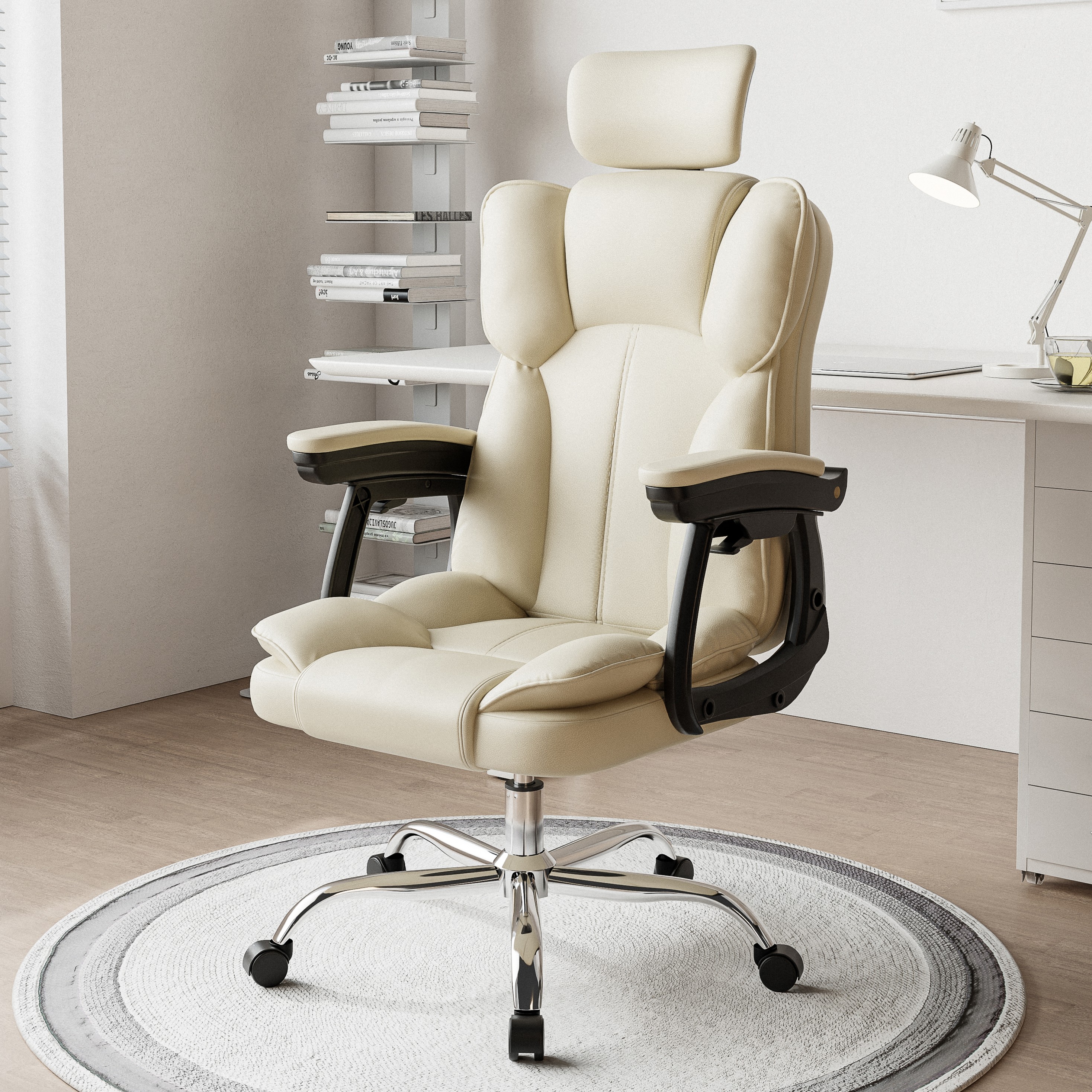 비애노 루노 가죽 리클라이너 의자, 아이보리 89,900원