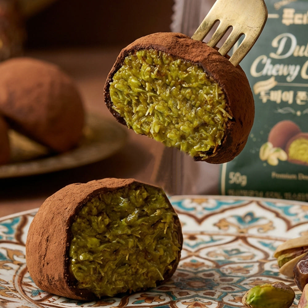 수제 프리미엄 두바이 쫀득 쿠키 두쫀쿠 50g 6개 26,970원