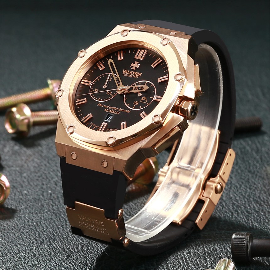 발키리 다스크로노 V-7075AG (올 로즈골드) 골드스틸스트랩+실리콘밴드 589,000원