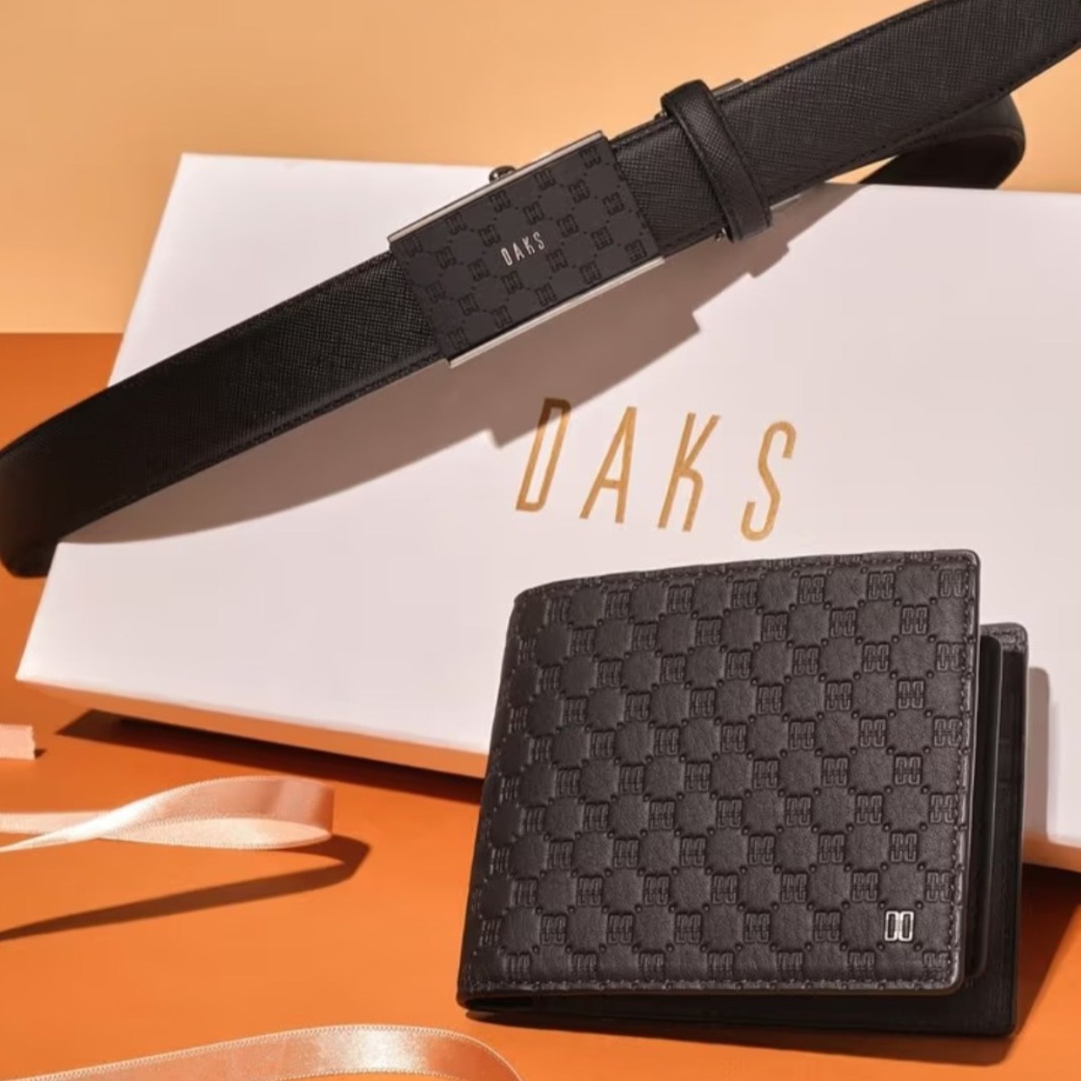 닥스>> [선물추천] 블랙 루이스 DD패턴 자동벨트, 반지갑세트(DBWA6E981BK) 275,000원