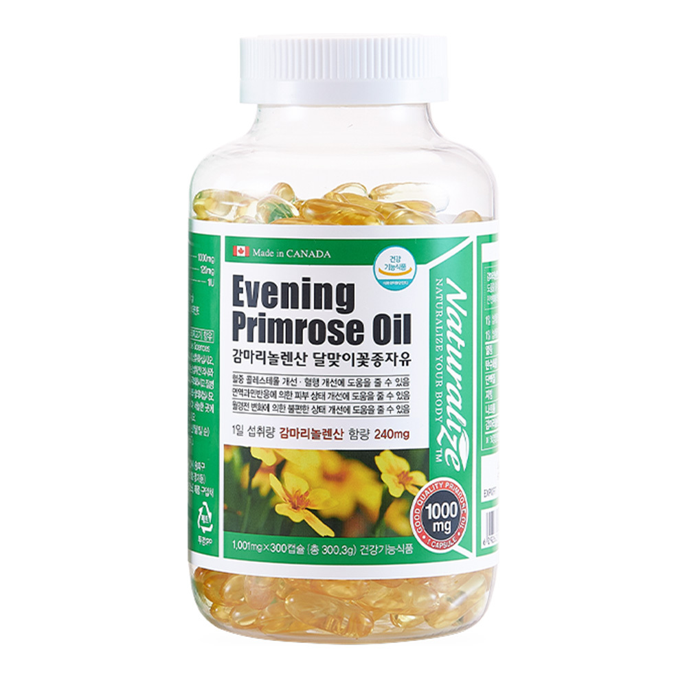 네추럴라이즈 감마리놀렌산 달맞이꽃 종자유, 300정, 1개 36,900원
