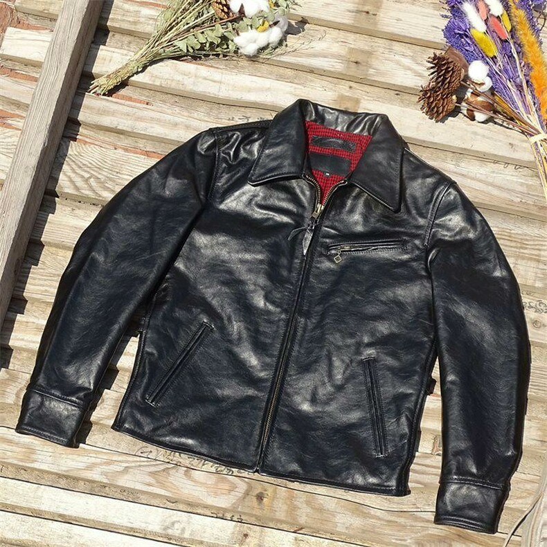 100% 순 말가죽 자켓 가을 겨울 방한 남성 외투 겉옷 겨울 방한 보온 고급 진짜 가죽 선물 1008246036488 290,000원