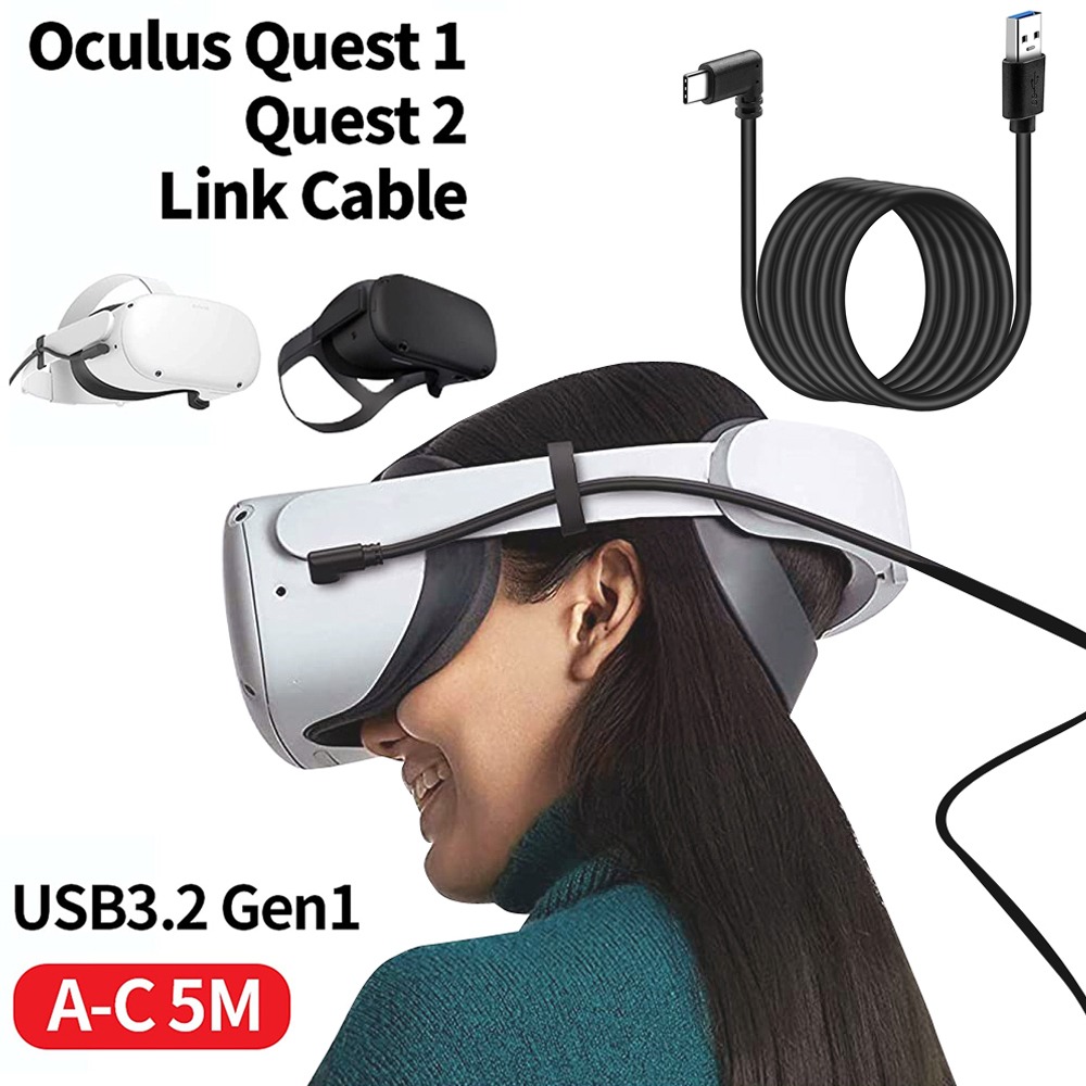 호환 3m 5m 메타퀘스트 3 3S 링크케이블 데이터 AtoC 충전 오큘러스퀘스트2 피코 PC연결 6,400원