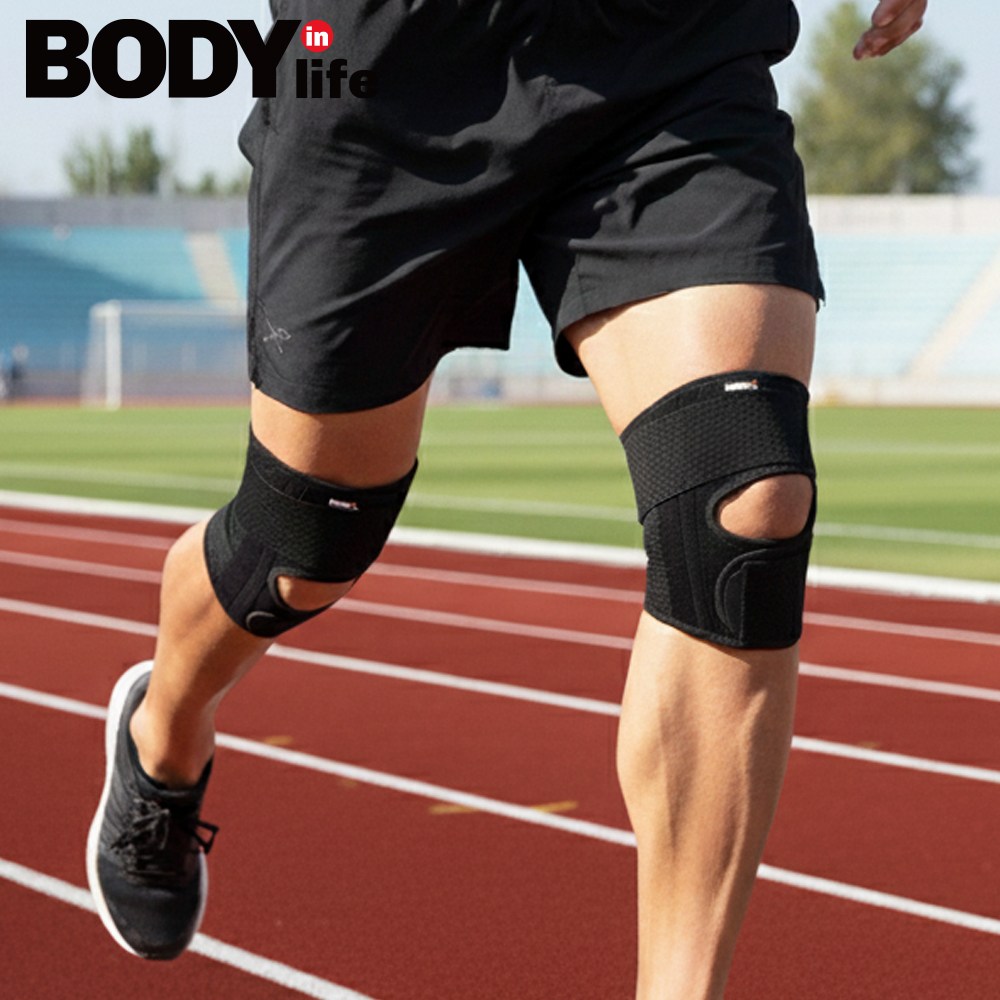 바디인라이프 액티브 2중 밴드 무릎보호대 일상 등산 트레킹 헬스 러닝 농구 스포츠 9,800원