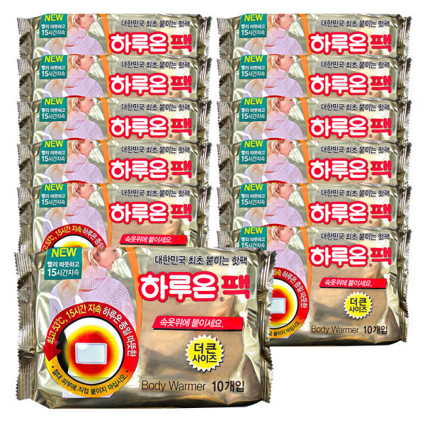 하루온팩 (120개입) 최신제조 붙이는핫팩 부착형 정품 스타배송 76,600원