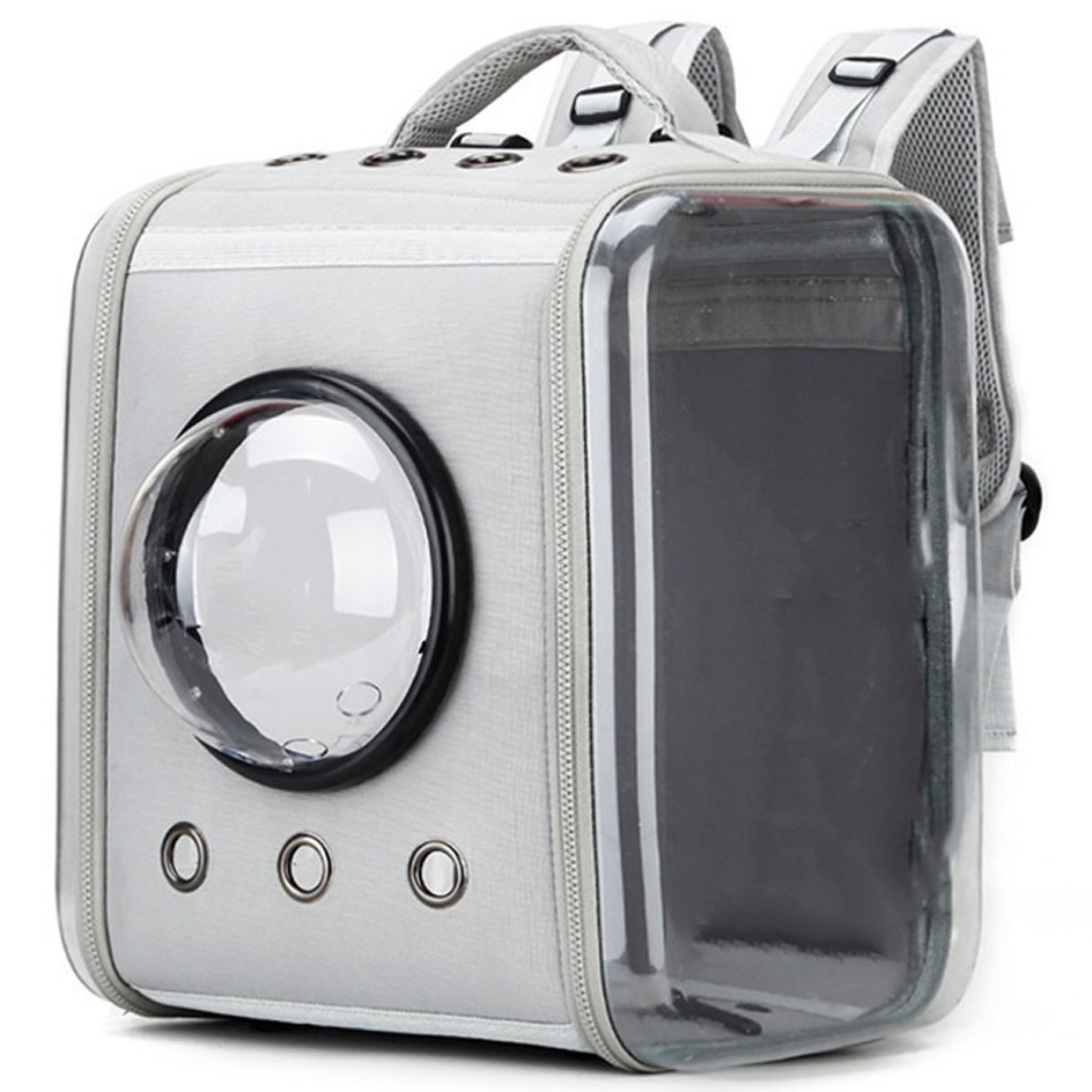 우아지오 반려동물 투명 외출가방 우주선 네모백팩, 1개, 그레이 25,900원