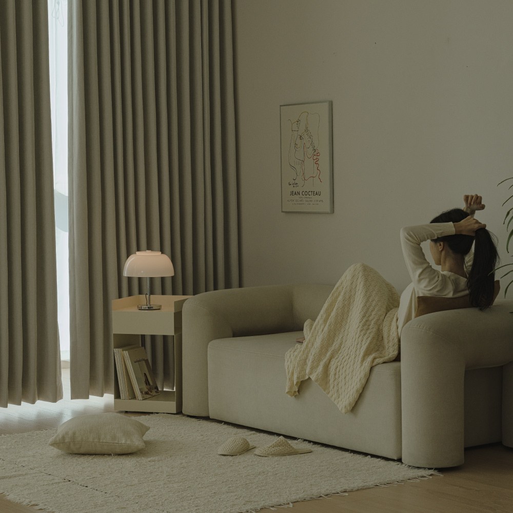 밀리무드 형상기억가공 벨벳스타일 빛차단 100% 방한 방풍 암막커튼 아일렛형 2개입 219,900원