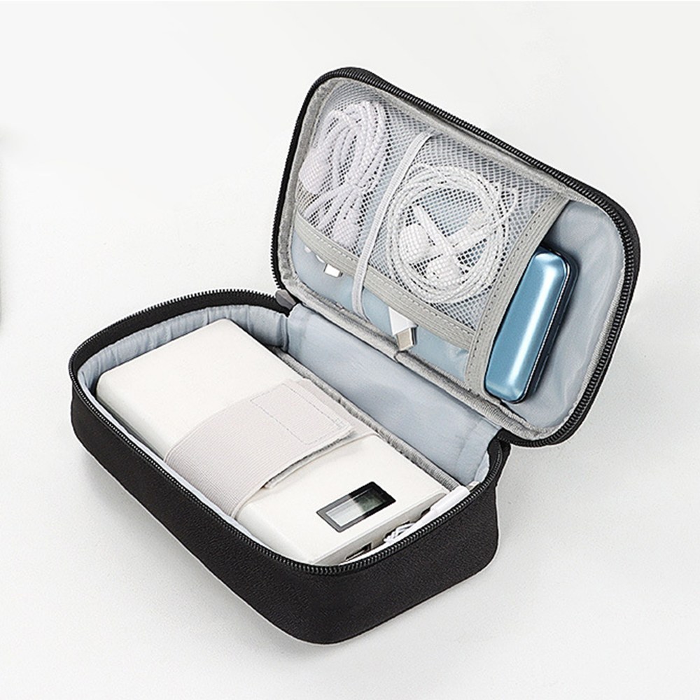 [가방몰] PDD002 20x12x5.3cm 2종 다용도 케이블파우치 휴대용 멀티 여행용 1겹 케이블정리 충전기보관 5,400원