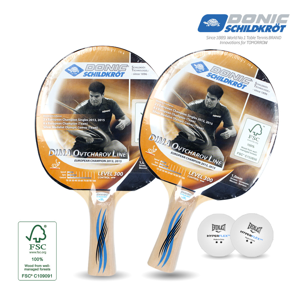 도닉 탁구라켓 입문자 1+1세트 옵차로브300 2p 쉐이크 19,800원