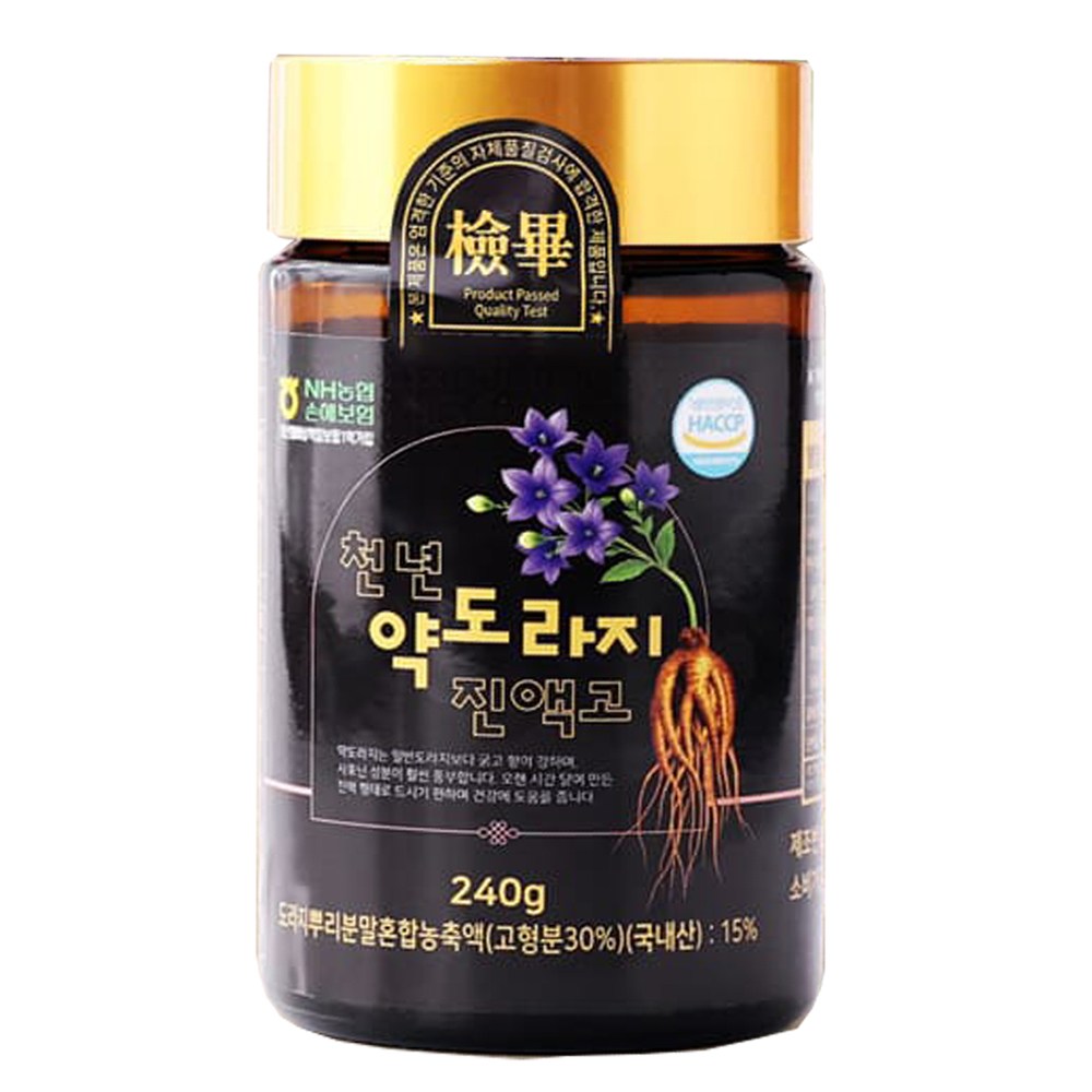 [MJ-STORY] 천년 약도라지 진액고 15가지 전통원료 약도라지 배 모과 생강 영지버섯, 720g, 2세트 74,800원