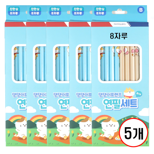 모닝글로리 연필세트, 5개, 8본 20,700원