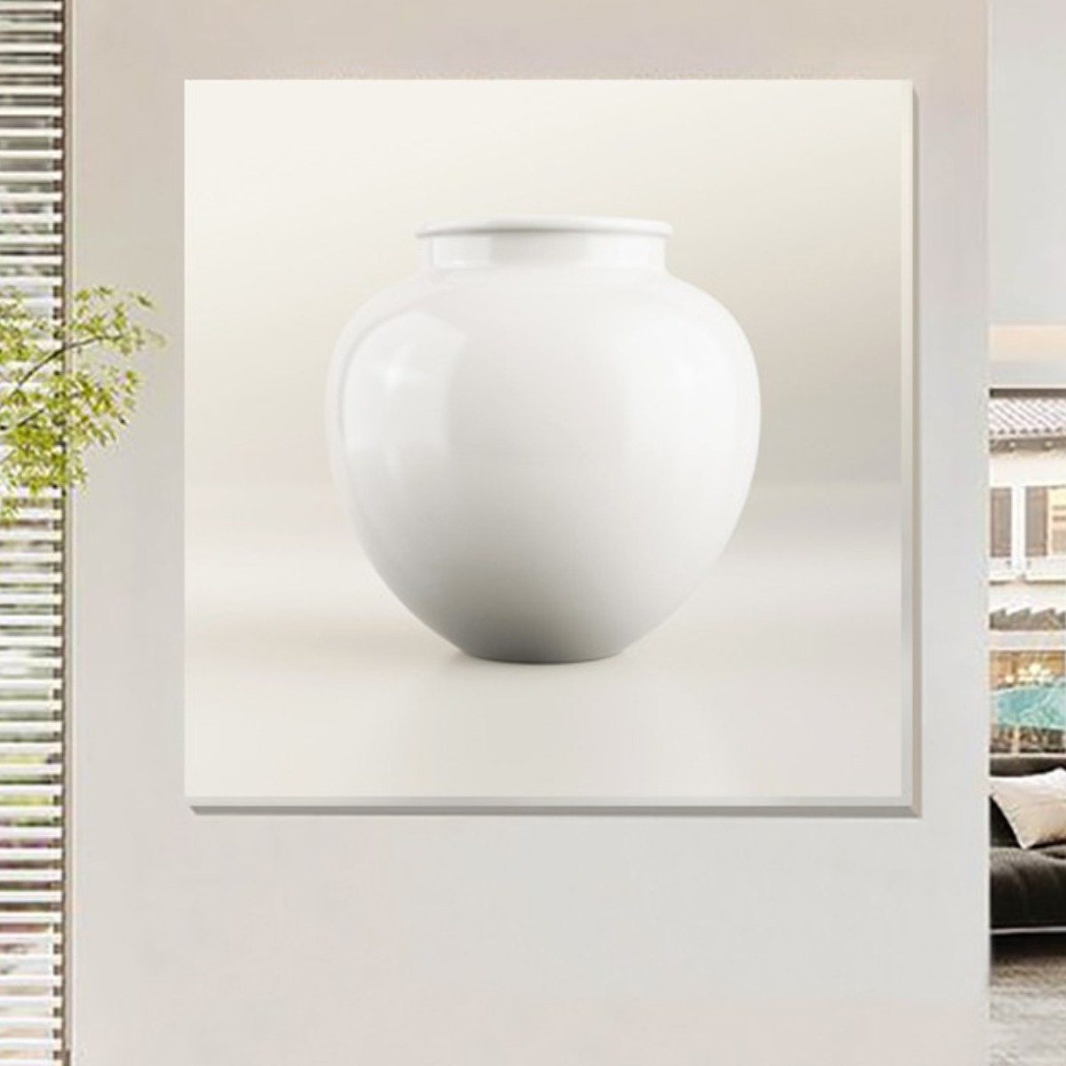 라라공방 풍수 다복 달항아리 그림 거실 액자 21,970원