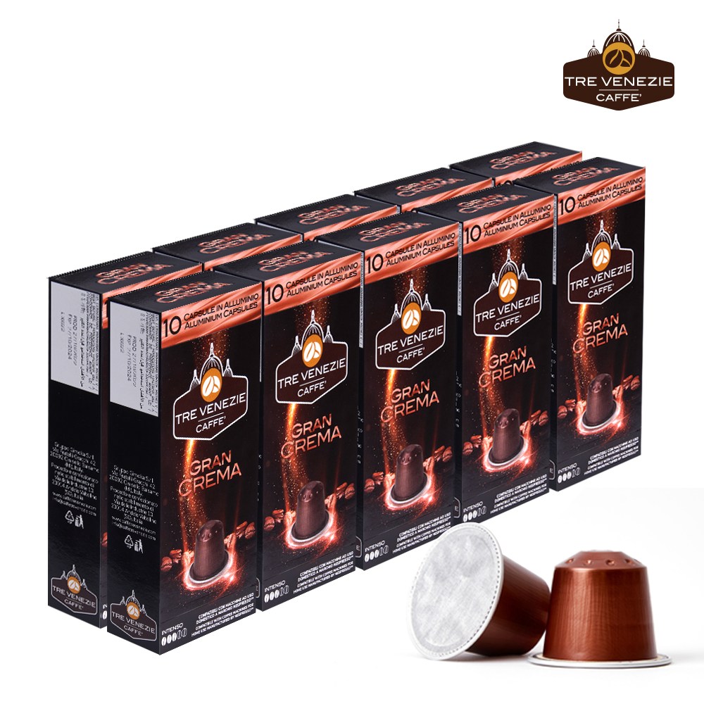 트레베네치아 네스프레소호환 캡슐커피 알루미늄 100캡슐, 5.5g, 10개입, 10개 41,900원