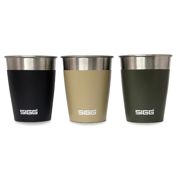 [SIGG] 지그 트래블 컵세트 350ml x 3개 캠핑 머그컵 물컵, 스틸, 1개 25,500원