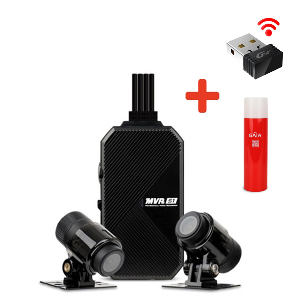 국산 지넷 바이크 블랙박스 오토바이 2채널 방수 스마트폰연동 MVR S1 320,000원