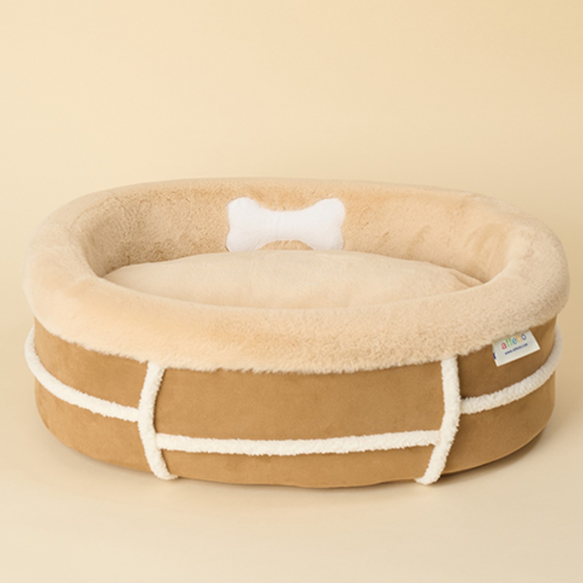 [아페토단독]프리미엄 무스탕 베드, 브라운, 1개 95,500원