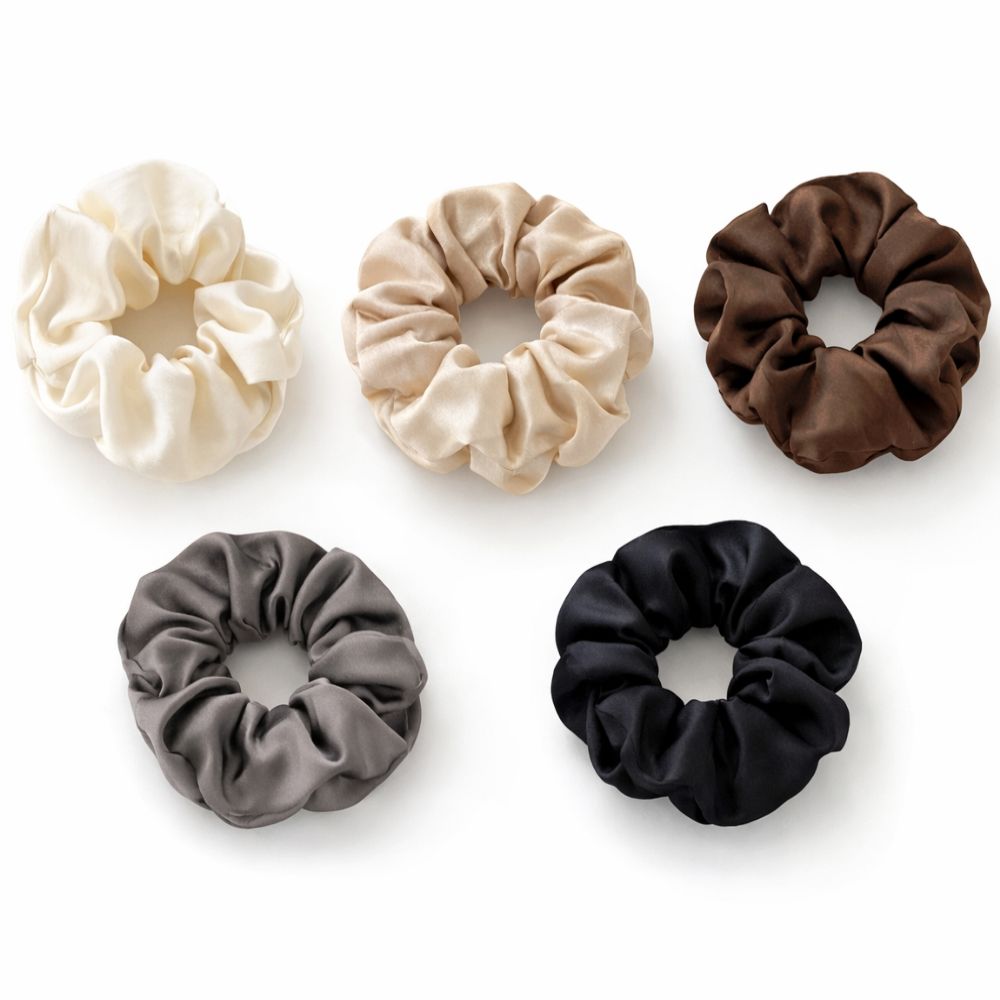 신상마녀 데일리 새틴 예쁜 곱창 머리끈 5종 세트 7,000원