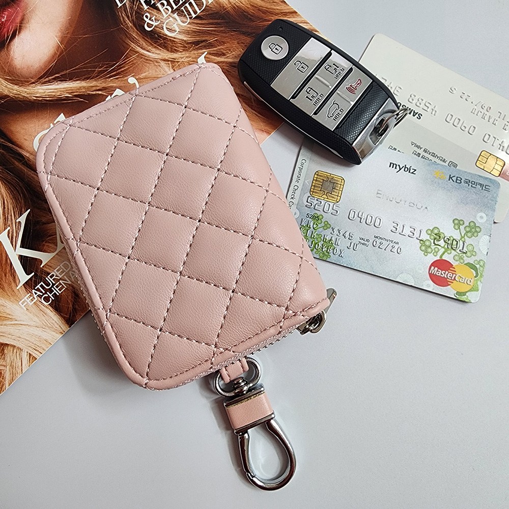 퀼팅 가죽 카드키지갑 자동차 스마트키지갑 QCKECA 17,460원