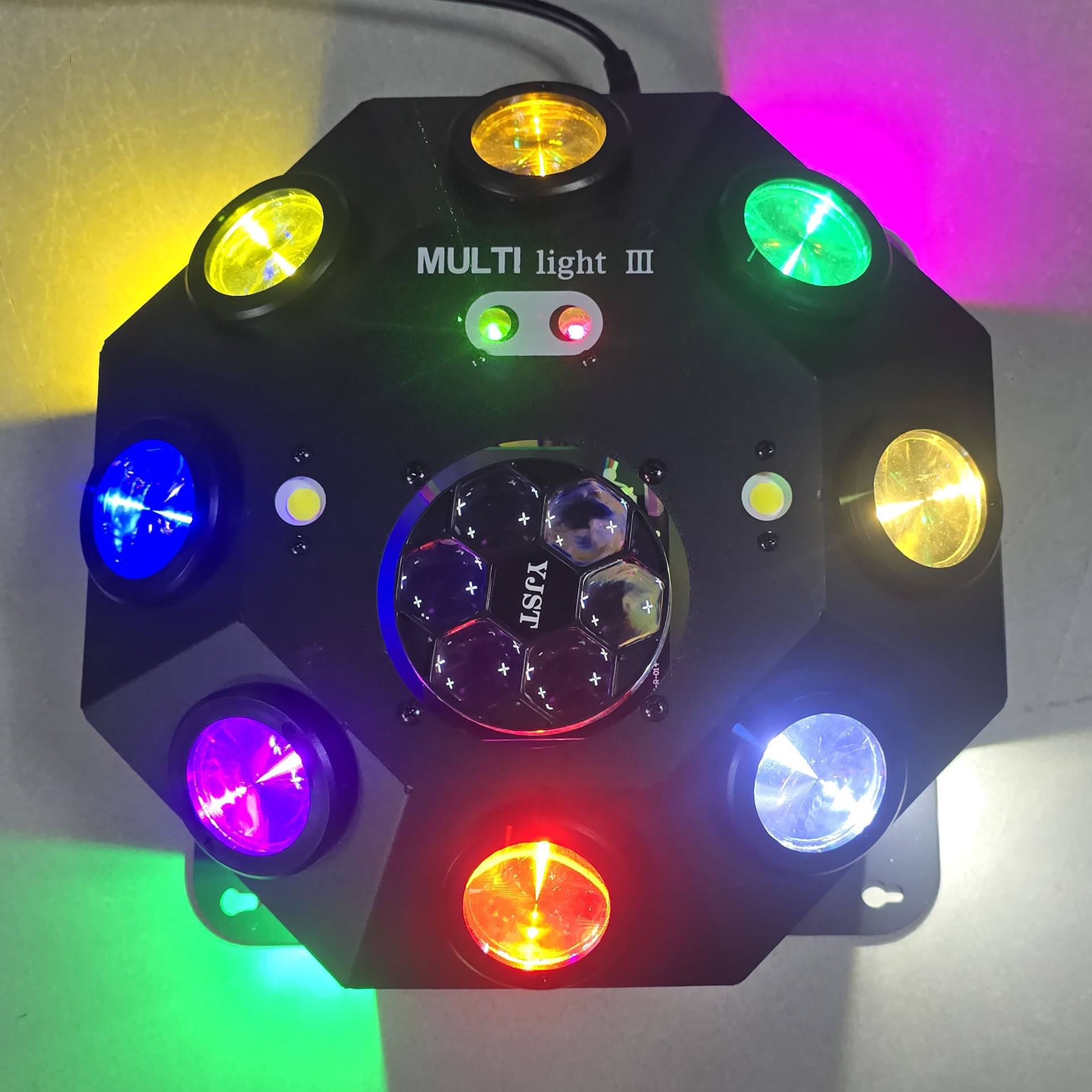 멀티라이트 3 RG 레이저 6구회오리파 싸이키 다기능 멀티라이트 무대조명 250,000원