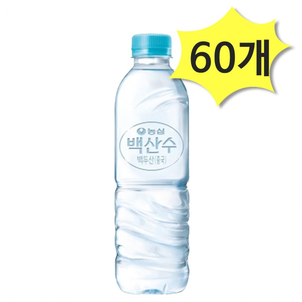 백산수 무라벨 생수, 500ml, 60개 25,040원