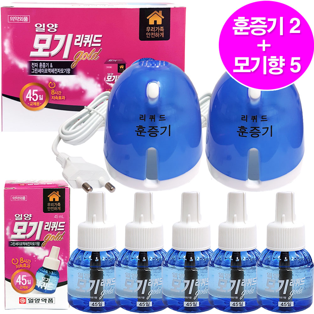 일양약품 모기리퀴드세트(코드세트 2+ 액체모기향45일 3개)/액체전자모기향 홈매트 21,800원