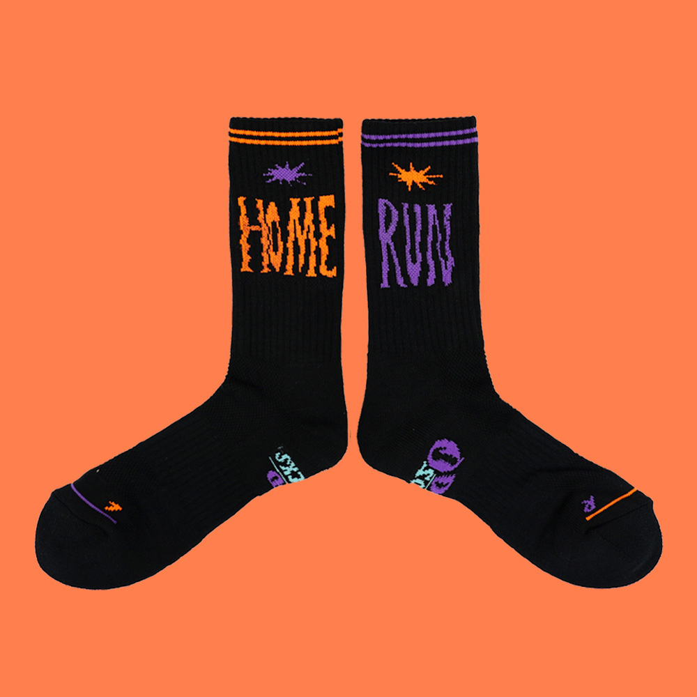 오드삭스 발목보호양말 마라톤 스포츠 러닝 양말 홈런 블랙, 단품, 현재가 10,030원