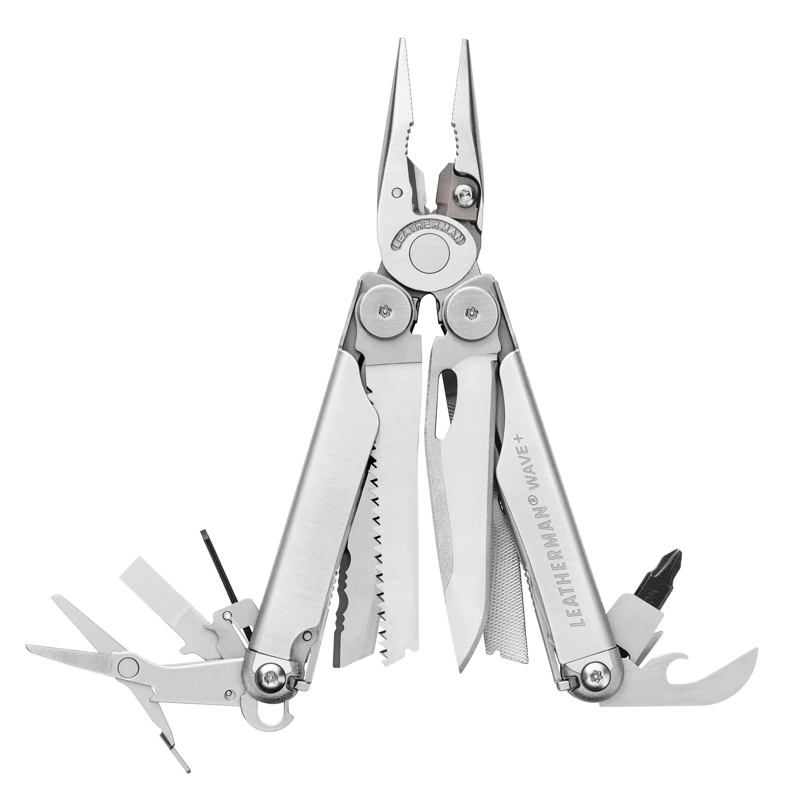 레더맨 (Leatherman) 웨이브플러스 스테인레스 스틸 18-in-1 멀티툴, Stainless Steel, 1개 205,000원