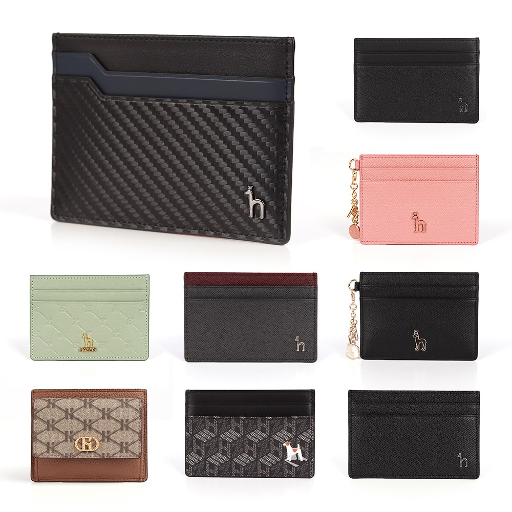 헤지스 HAZZYS 카드지갑 여성 남성 명품 명함 홀더 카드슬롯 소가죽 지갑 68,000원