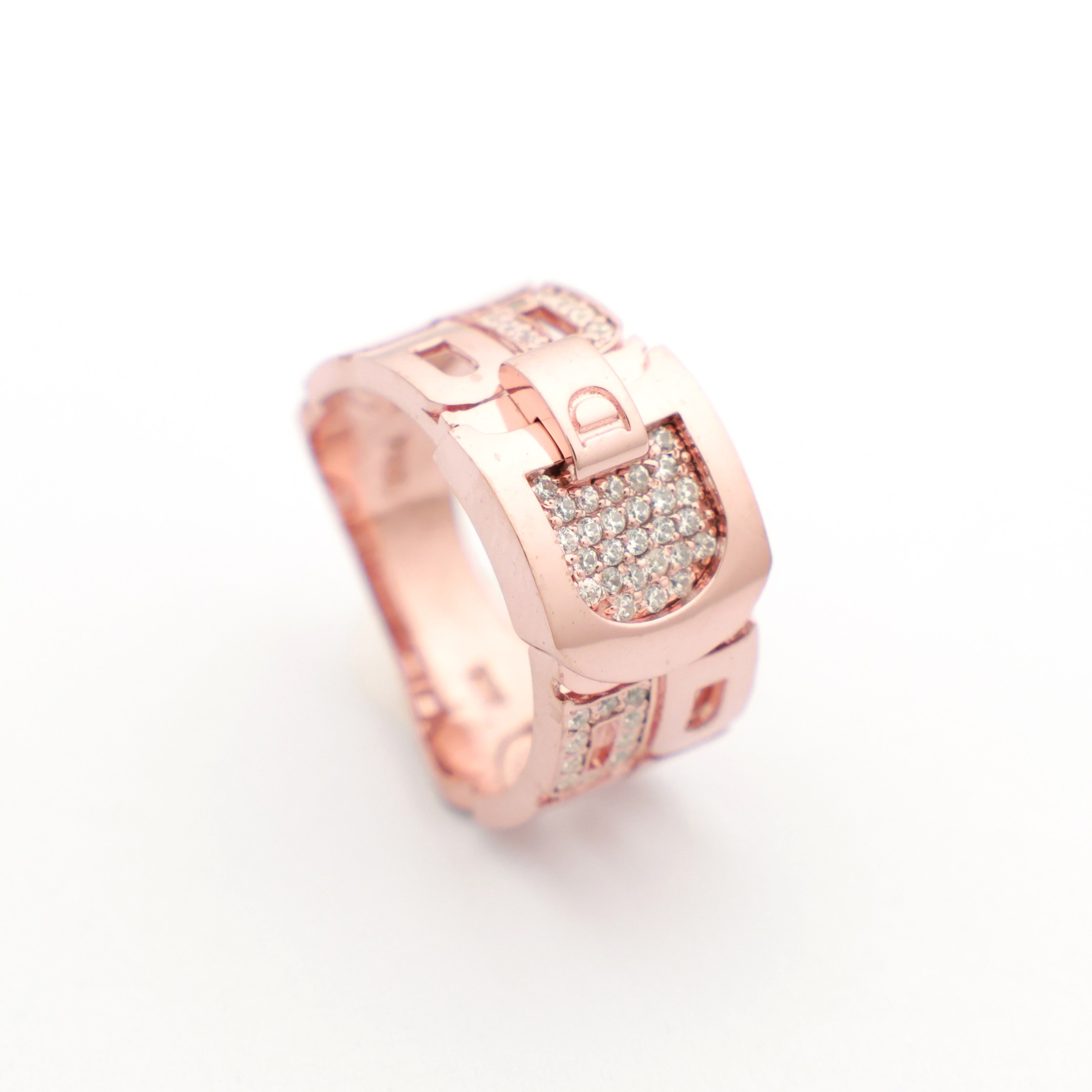 14k 18k 로즈골드 반지 패션반지 럭셔리 커플링 골드 행운 데일리 선물 레이어드(R270) 체리스쥬얼리 1,420,880원