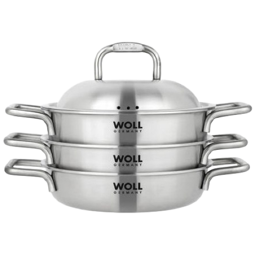 woll냄비 316스텐 통7중 냄비 스테인레스 인덕션 신혼냄비세트 3종, 1세트, 냄비3종, 스테인레스 269,000원