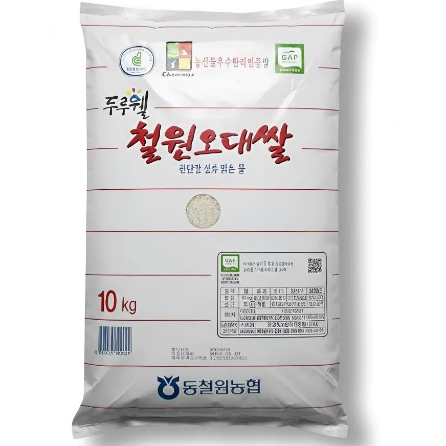 25년 햅쌀) 당일도정 동철원농협 철원 오대쌀 한탄강 맑은물 두루웰 27,400원