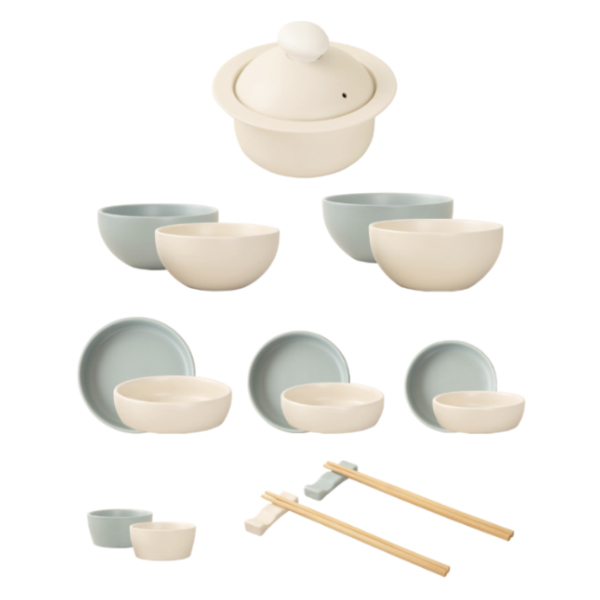 해피정코리아 몽글 계란찜기 1호 + 2인 식기 세트 17p 36,200원