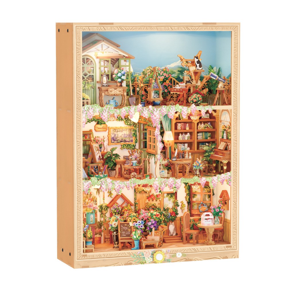 핸즈크라프트 DIY 미니어처 북엔드 북눅 블로썸 타임, 1개, 브라운 80,000원