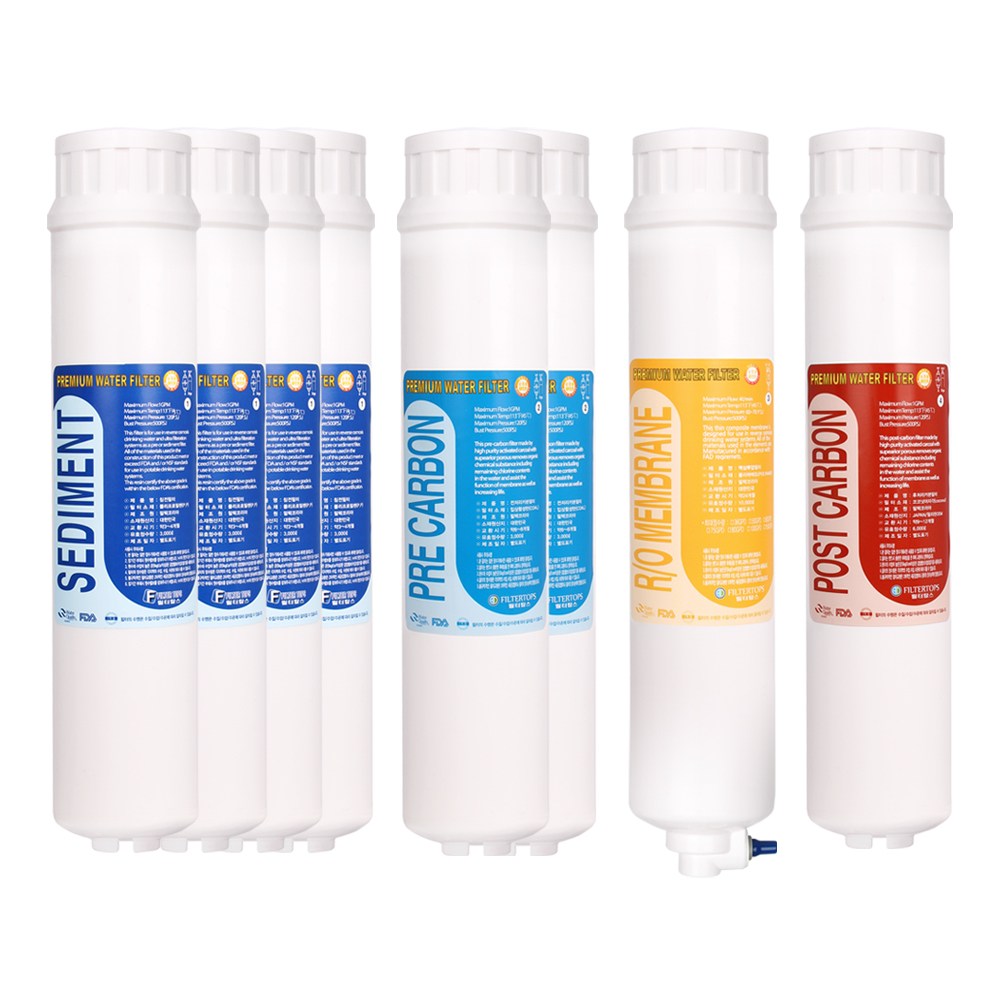 청호나이스 CHP-3710S 고품질 정수기 필터 호환 인터록형 1년관리세트, 4단계 인터록형 1년세트(4+2+1+1=8개) 115,900원