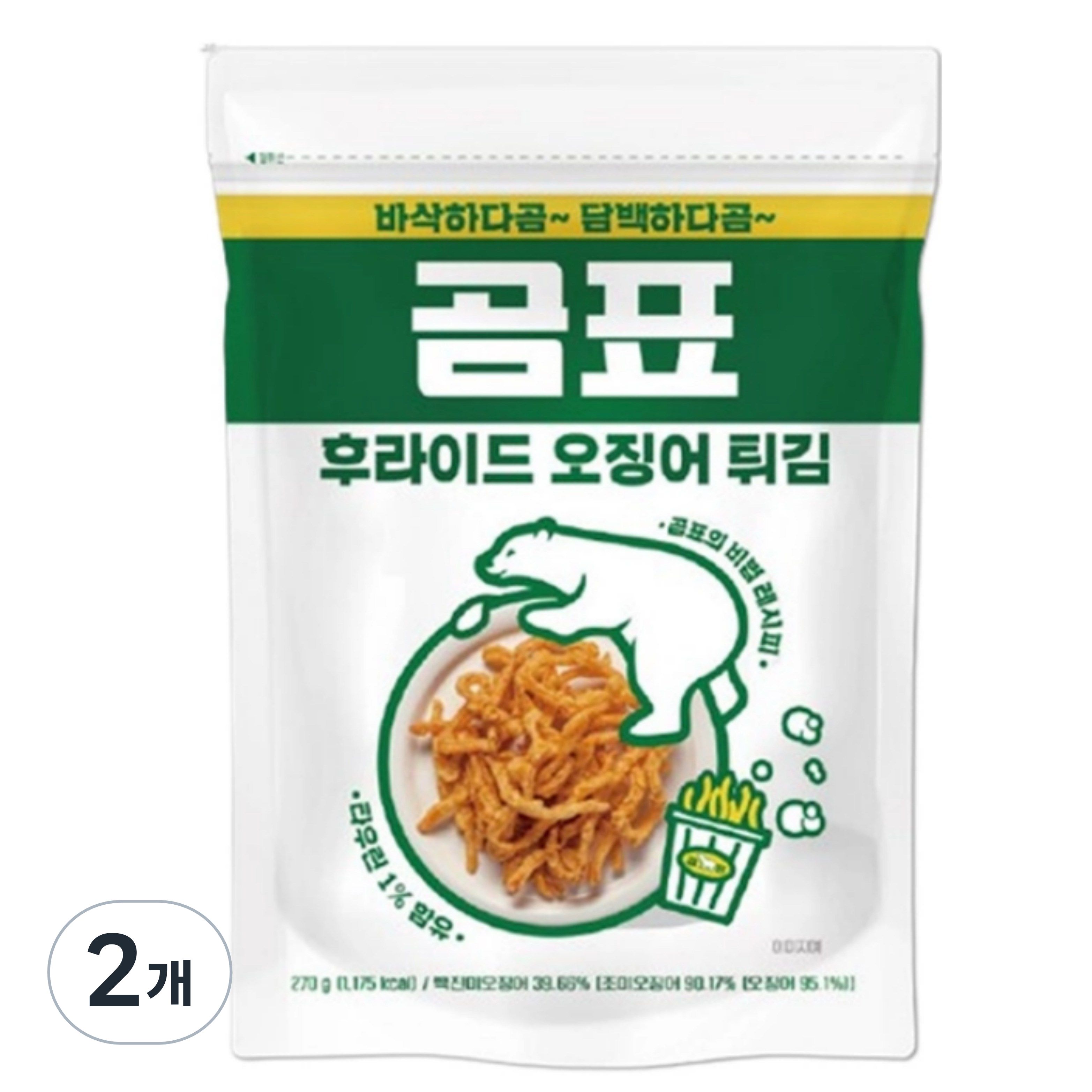 코스트코 곰표 후라이드 오징어 튀김, 2개, 270g 41,000원