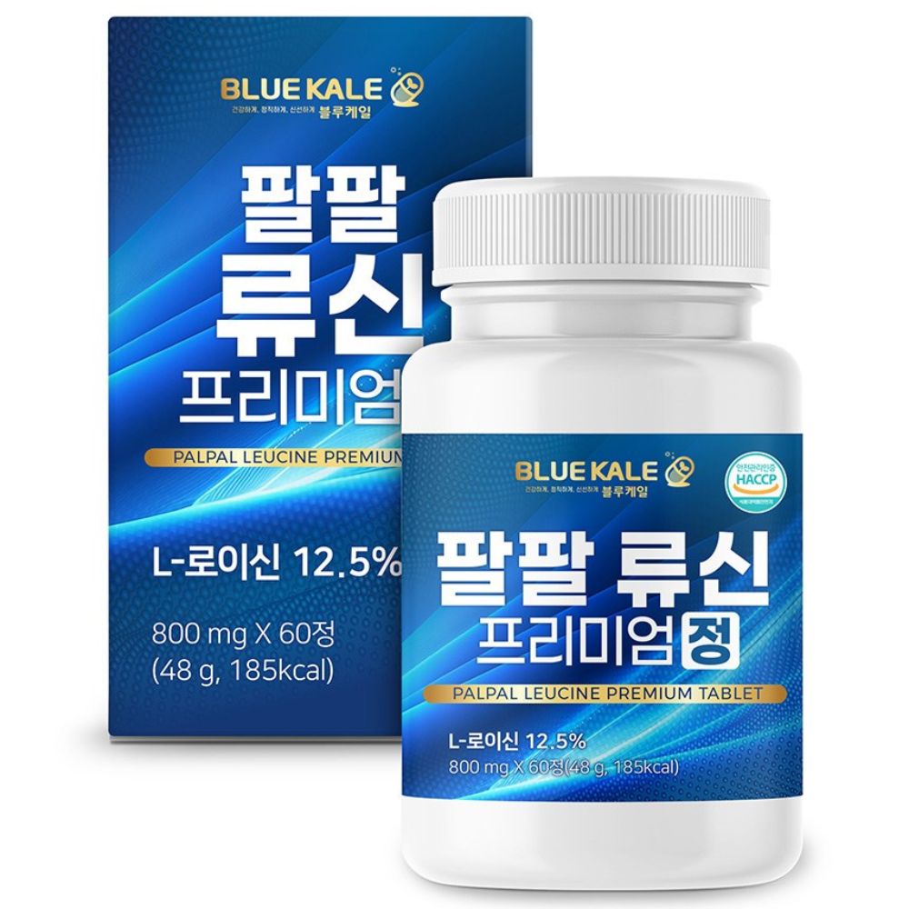 블루케일 류신 단백질 아미노산 루신 프리미엄 정 6000mg 고함량 뉴신, 60정, 1개 28,620원