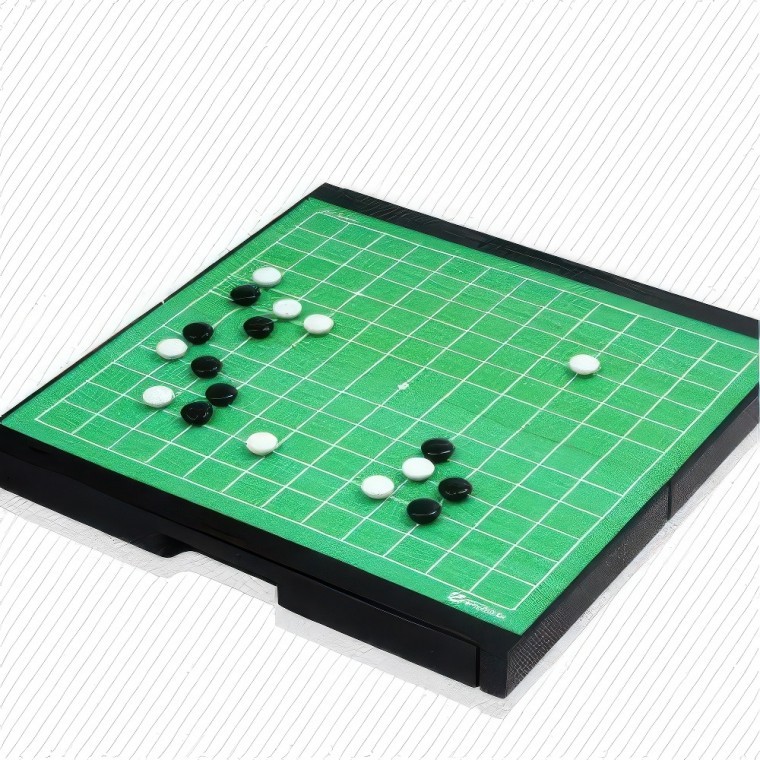 명인 휴대용 접이식 미니 바둑판 알 자석 바둑 소형 게임 어린이 기원용, 1개, 상세페이지 참조 17,420원