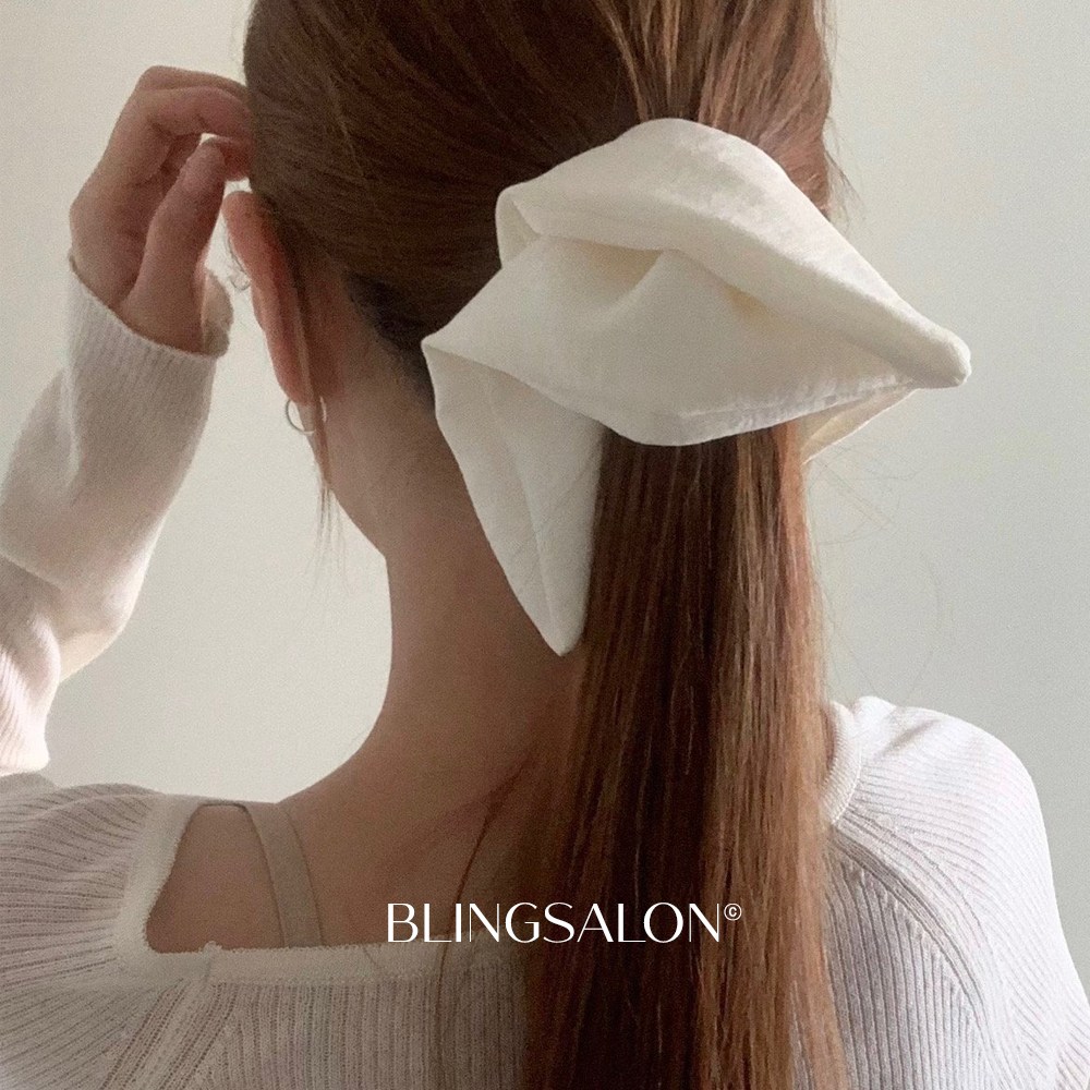 블링살롱 국내제작 소프트 스퀘어 왕 곱창밴드 사각 빅사이즈 스크런치 헤어슈슈 3컬러 대형 곱창머리끈 여성 헤어끈 10,900원