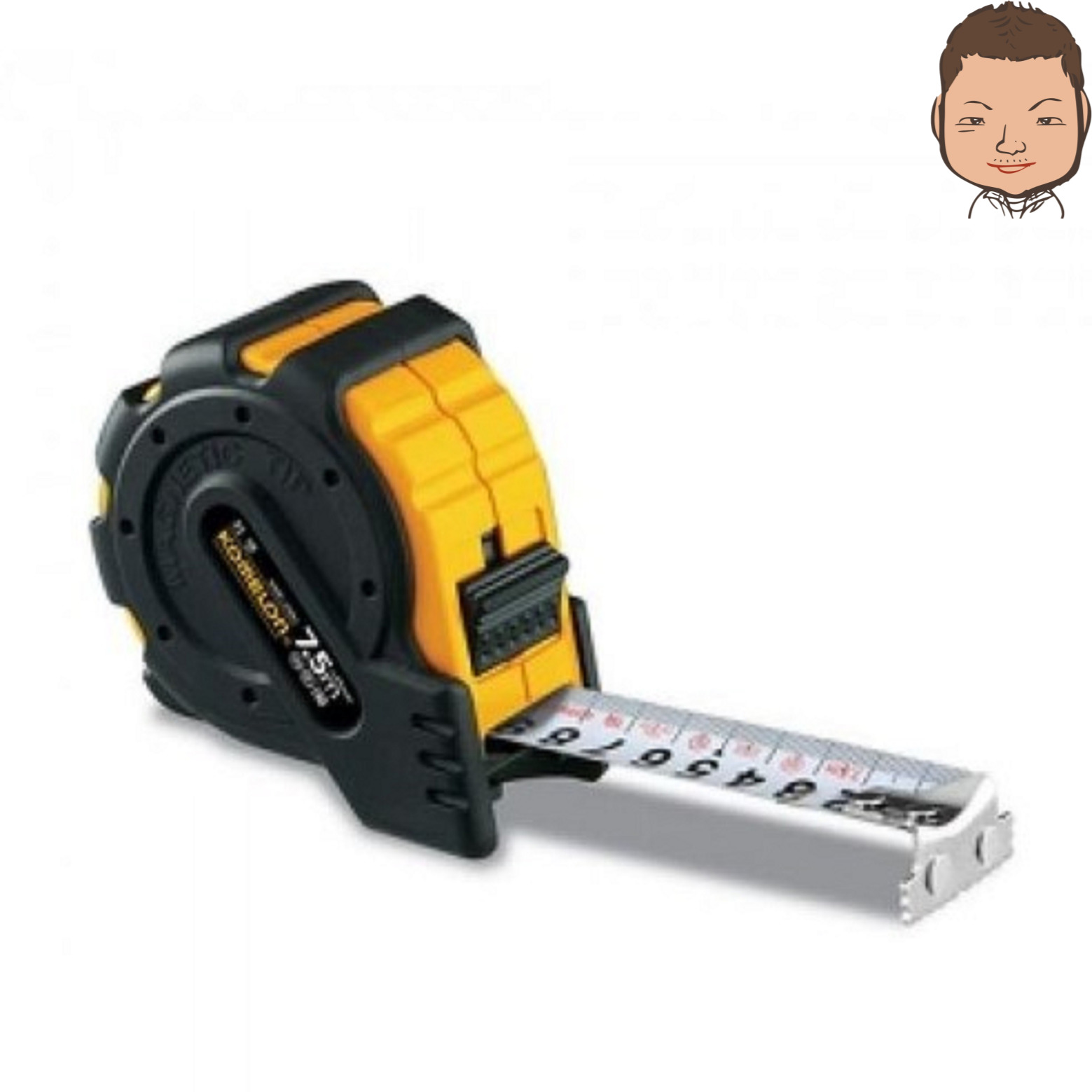 원진공구 줄자 7.5미터 자석팁 고무커버 충격방지 측정줄자 24,500원