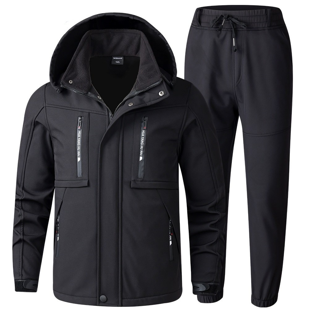 ANYOU 남성 겨울 방한복 방수 트레이닝복 보수복 아웃도어 캐주얼 우주복 따뜻한 작업복 상하복 세트 전술 세트 22,600원