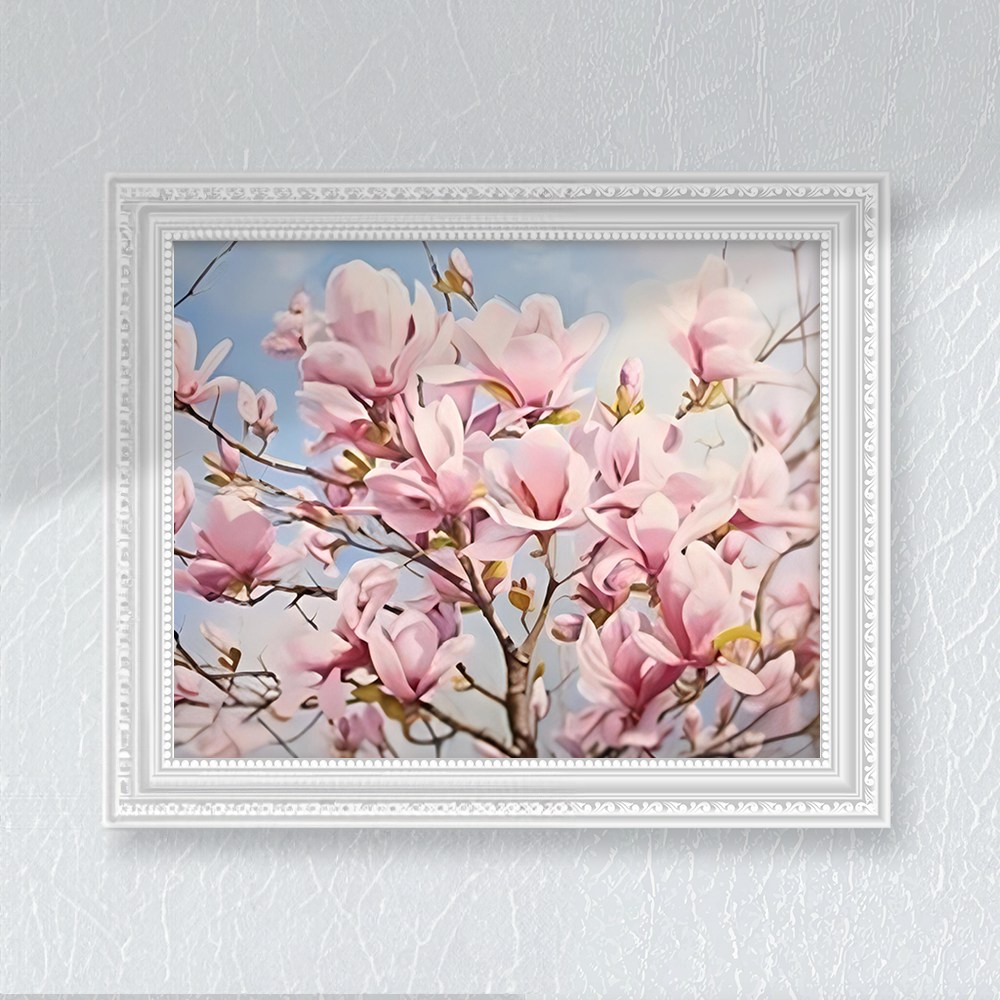 발화하는 봄 풍경화 꽃그림 DIY 그림그리기 명화 인테리어 액자 취미미술 유화세트, 현재가 19,900원