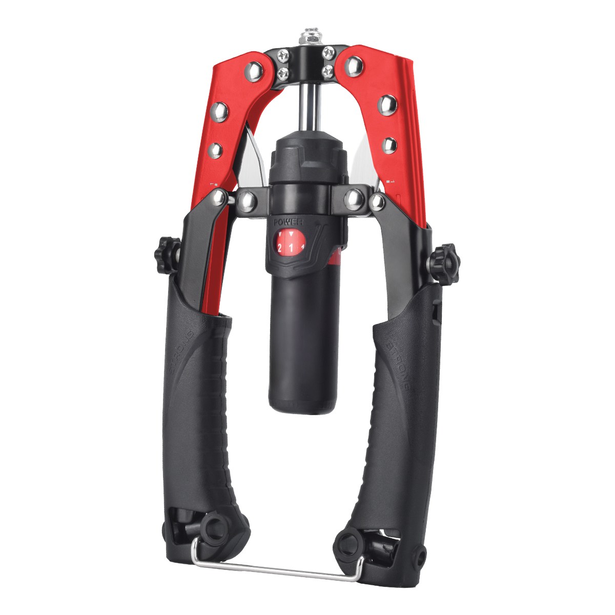 ABAHUB 프로 유압식 완력기 가슴 팔 운동기구 강도조절, 1개, 검정빨간색 64,800원